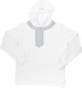 Manama Grey - Witte hoodie - Grijze patroon - Unisex