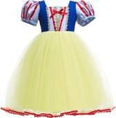 Everygoods Meisjes Prinses Sneeuwwitje Kostuum  - Maat: 110 - Geweldig Voor Carnaval Feestjes