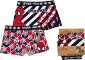 Spiderman boxershorts - onderbroek - onderbroeken - Marvel - organic cotton certified - 2 stuks - 6-8 jaar