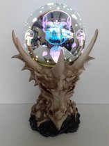 Draken Schedel LED Metallic Bol (16.5x14.5x27.5 cm)
