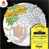 Glitter kleurboek “Floral“
