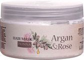 Haarmasker met arganolie en rozenolie uit Bulgarije voor alle haartypes, uitstekend zacht haar, kalmeert de hoofdhuid, herstelt het haar en maak het krachtig en glanzig, krullend h