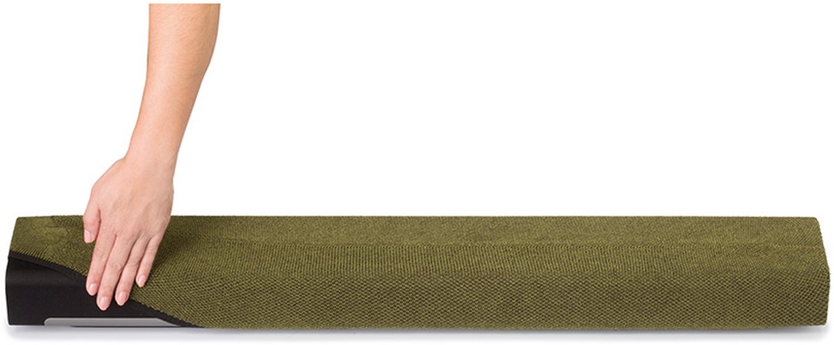 Soundskins – Luxe textielhoes / Luidsprekeraccessoire – Compatibel met Sonos Playbar - Olijfgroen