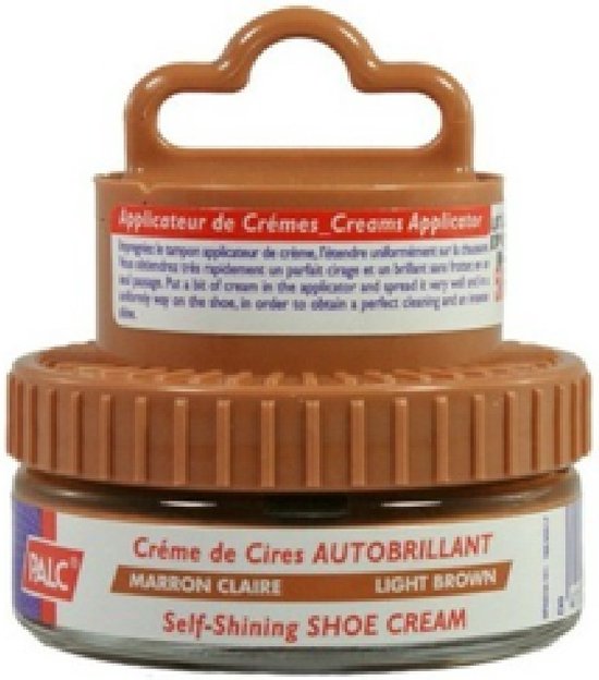 Palc auto-lubrifiant - Auto-brillant - Cirage - Crème pour chaussures - Cirage pour chaussures - Peinture pour chaussures - 50ml - Marron clair