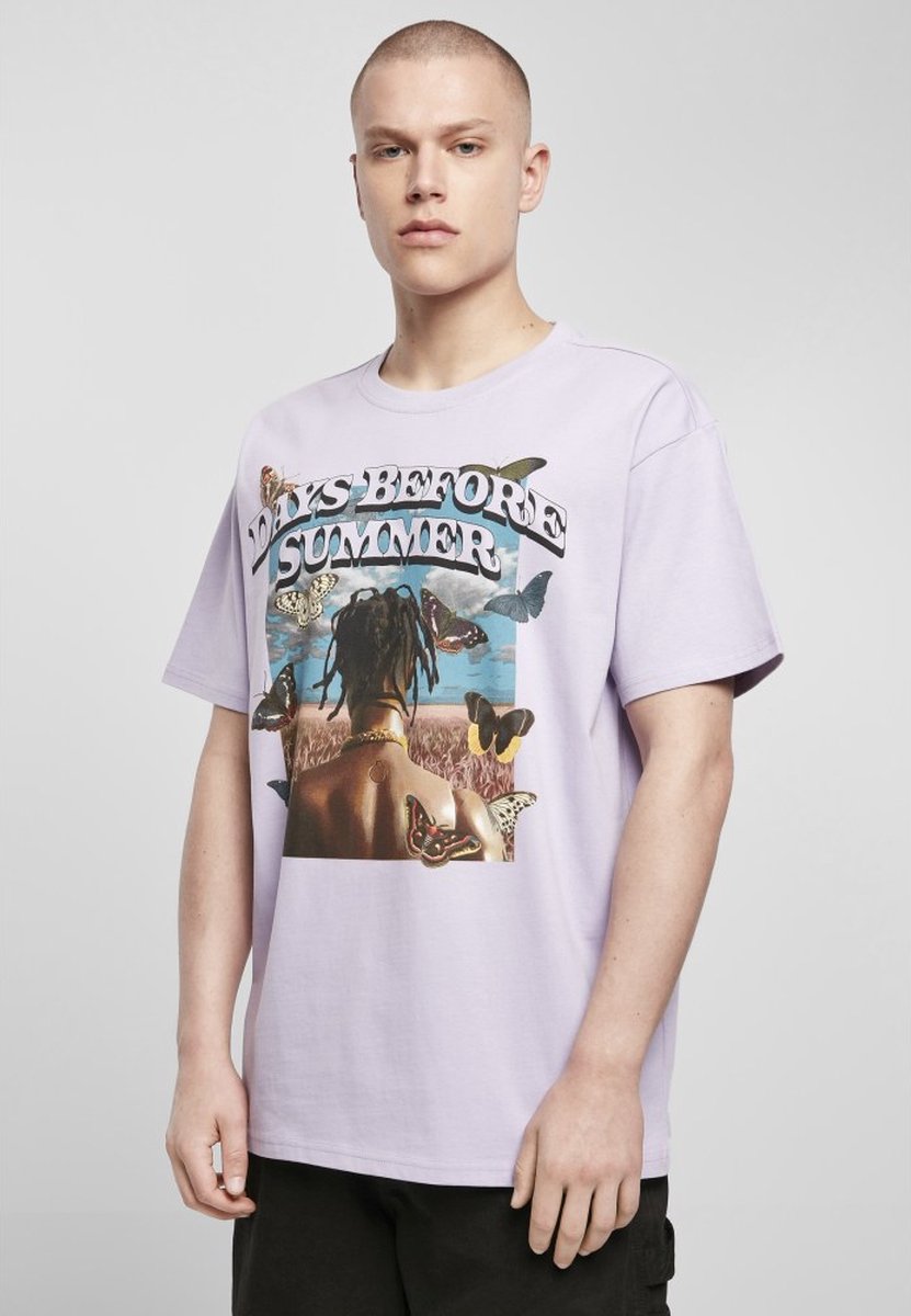 Mister Tee Days Before Summer Oversize Heren T-shirt XXL Paars