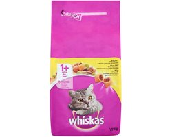 Whiskas - Kattenvoer - Brokjes met Kip - 1,9kg