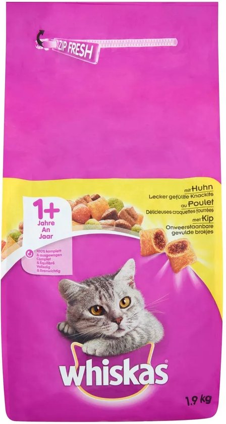 WHISKAS Kattenvoer senior kip 1,9 kg kopen