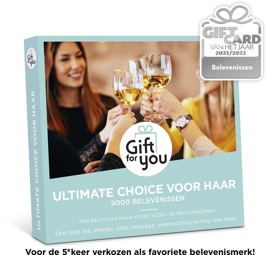 GiftForYou Cadeaubon - Ultimate Choice voor Haar cadeau geven