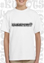 WAAROM? uniseks kids T-shirt - Wit - Maat 140 - 9/11 jarigen - Korte mouwen - Ronde hals - Normale pasvorm - Voor zowel jongens als meisjes - leuke | grappige shirtjes - Original K