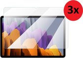 Samsung Galaxy Tab S8 2022 Screenprotector - Samsung Tab S8 2022 Screen protector - 11 inch - Beschermglas Tempered Gehard Glas 3x