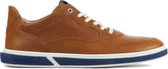 Floris van Bommel Sneakers Heren - Lage sneakers / Herenschoenen - Leer - SFM-10075 led     -  Cognac - Maat 43