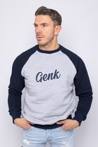 Grijze sweater GENK in baseball stijl maat XL