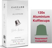 Caffè Carraro Dolci Arabica - 120x Nespresso ALUMINIUM koffiecups (compatibel) - 100% Arabica Koffie - PVC FREE - Intensiteit 8/14