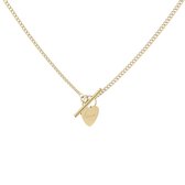 Michelle Bijoux - Ketting - Schakel - Hartje - Hearts - Liefde - Love - Goudkleurig