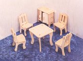 Jeux de puzzle en bois Montessori / w-3D Puzzle Salle à manger