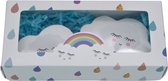 Bad bruisballen Regenboog/wolk - set van 2 stuks - Bruisbal – bruisballen voor bad – bruisballen kind – bruisballen kinderen – bruisballen volwassenen