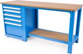 Huvema - Werktafel met 12 CNC gereedschapshouders universeel én 5 laden - BL 12H 5D 1700x600x850 CNC