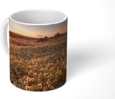 Mok - Bloemen - Lente - Zonsondergang - 350 ML - Beker - Uitdeelcadeautjes