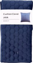 Zachte fluwelen Kussenhoes Java - 45 x 45 cm - Blauw