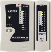 Testeur de câble Basetech Bt-100 adapté pour Rj-45 Rj-11
