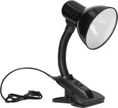 Virone® - Bureaulamp zwart met klem - E27 fitting exclusief lamp - kantelbaar/flexibel -Voor thuis en kantoor