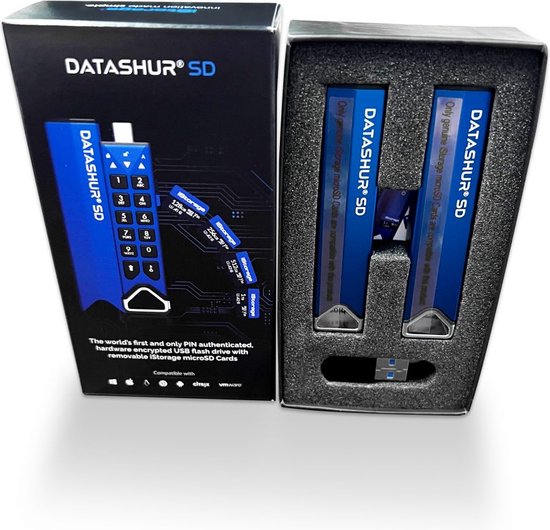 iStorage datAshur SD flashdrive (module) - Dual Pack - exclusief iStorage MicroSD Card - inclusief KeyWriter licentie