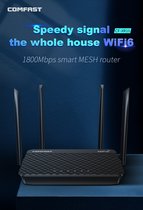 Viatel WIFI 6 MESH 2.4GHz&5.8GHz 802.11ax/a/b/g/n/ac wireless router 4*External Antennas wifi 6 mesh routers up to 1800Mbps