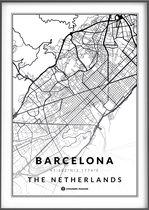 Citymap Barcelona - Spanje - Stadsposter 40x50