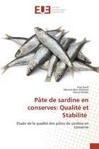 Pâte de sardine en conserves
