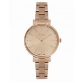 Lee Cooper LC06895.410 - Horloge - Analoog - Dames - Vrouwen - stalen band - Rosékleurig