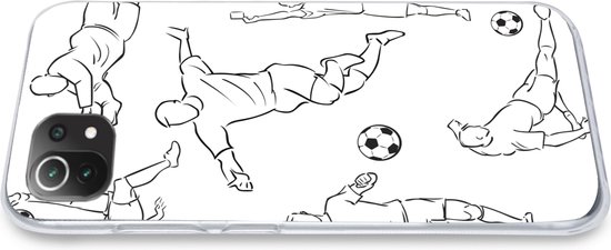 Coque Xiaomi 11T - Une illustration de joueurs dans différentes positions - Garçon - Fille - Enfants - Coque de téléphone en Siliconen