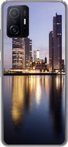 Geschikt voor Xiaomi 11T Pro hoesje - Rotterdam - Water - Wolkenkrabber - Siliconen Telefoonhoesje