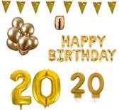 20 jaar Verjaardag Versiering Pakket Goud
