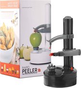 Peelpal aardappelschiller elektrisch - Appelschiller - Werkend op Batterij of Adapter - Adapter inbegrepen - Zwart