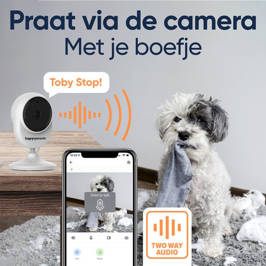 1080p Huisdiercamera met App - Hondencamera - Huisdier Camera - Pet Camera Wifi Binnen- voor Hond / Katten / Dieren - Merkloos
