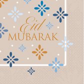 Amscan - Servetten Eid Mubarak (16 stuks)