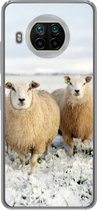 Geschikt voor Xiaomi Mi 10T Lite 5G hoesje - Groep nieuwsgierige schapen - Siliconen Telefoonhoesje