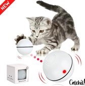 Interactieve zelfrollende bal katten - Kattenspeeltjes - Inclusief USB kabel en staartjes - Kattenspeelgoed - Smart - oranje