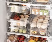 Tiroirs de boîte de Opbergbox pour réfrigérateur - Design Uniek - Tiroir coulissant - Étagère de réfrigérateur - Boîte de rangement pour support de réfrigérateur - Organisateur de maison pour œufs de fruits et légumes