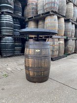 Bartafel Whisky 190l. "Lowland" houten blad XL, geborsteld, geschuurd, geolied / Statafel / Eikenhout / Whiskyvat