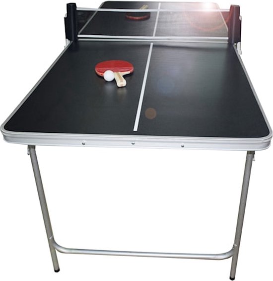 Relaxdays Kit pour jouer au ping-pong, table pliable, filet, à