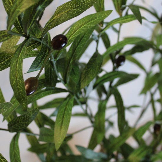 Olijfboom 100 cm | Plante artificielle d' Olijfboom| Plantes artificielles pour l'intérieur | Arbre artificiel méditerranéen