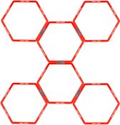 Avento Trainingsframe Hexagoon 6-delig - Fluororanje