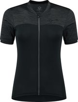 Rogelli Melange Fietsshirt - Korte Mouwen - Dames - Zwart - Maat XS