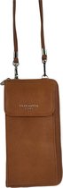 Flora & Co - Paris - Crossbody telefoontasje - zip-around portemonnee - camel-bruin