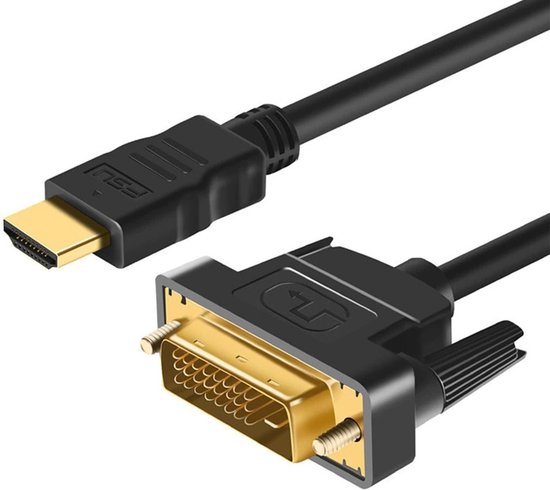 Câble DVI vers HDMI de Luxe - 3 mètres - Convient pour Xbox, PS, DVD, Blue  Ray, Apple... | bol.com