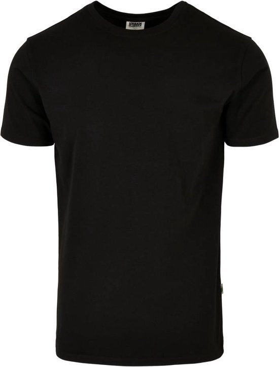 Urban Classics - Organic Fitted Strech Heren T-shirt - 5XL - Zwart
