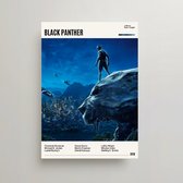 Marvel Poster - Black Panther Poster - Minimalist Filmposter A3 - Avengers Movie Poster - MCU Marvel Merchandise - Vintage Posters - 2