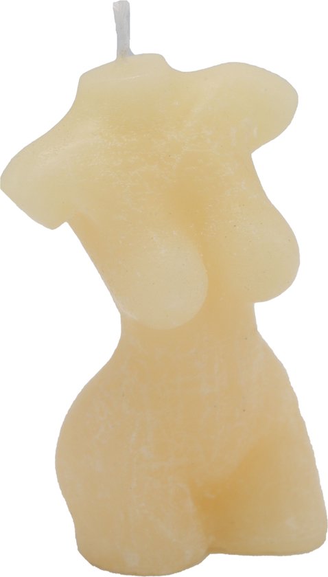 CATCHLESS DESIGN - Geurkaars torso vrouw - Ivoor/wit - 11 cm