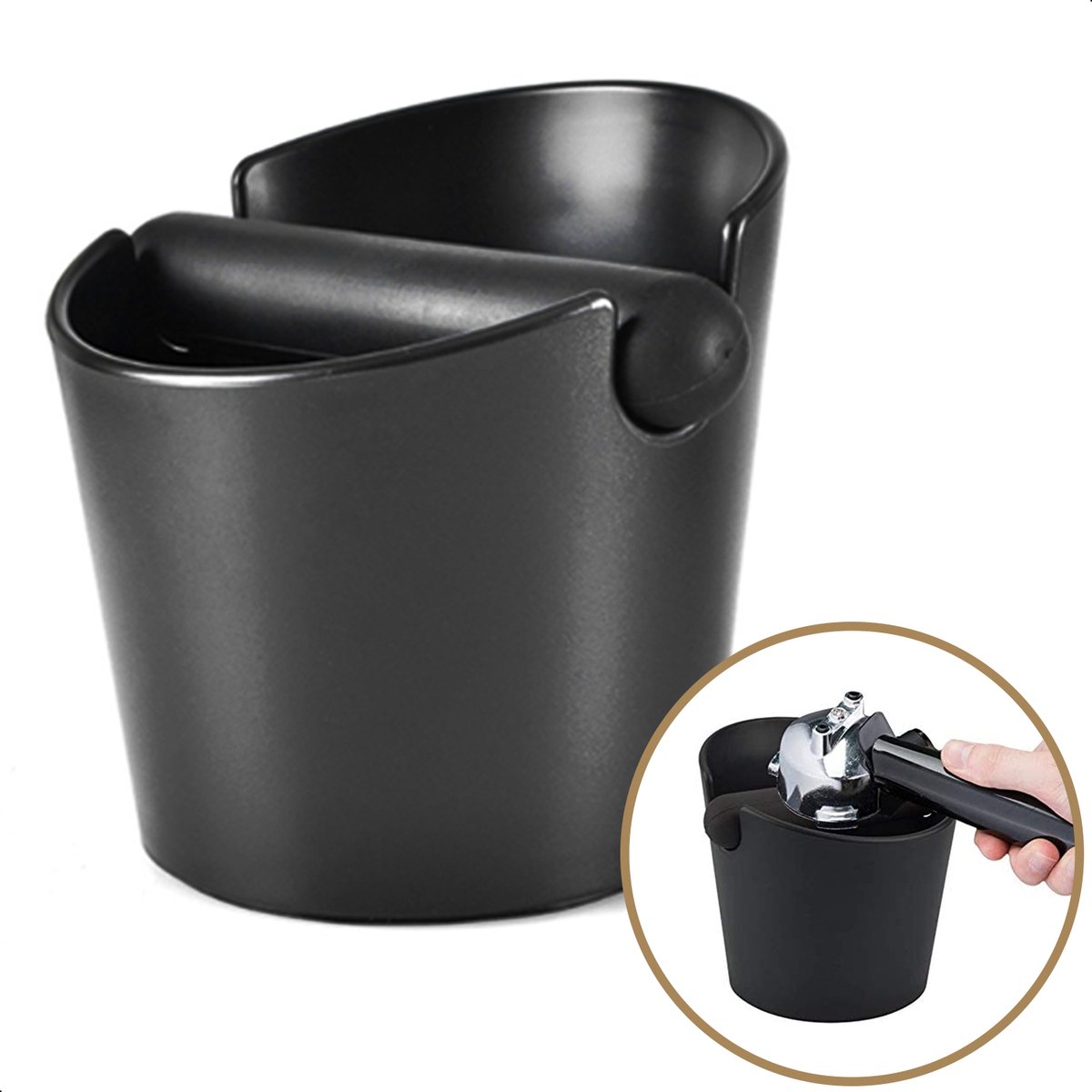 Uitklopbak - Barista Tools (Zwart